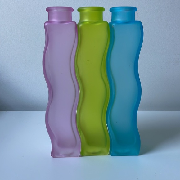 Pink, blue and green 2000, y2k vases. Glass - Picture 6 of 7